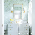 ESTELLE - GREEN Schumacher Wallpaper | Wallpaper Twins ESTELLE GREEN Schumacher Wallpaper wallpaper - SKU 5010392