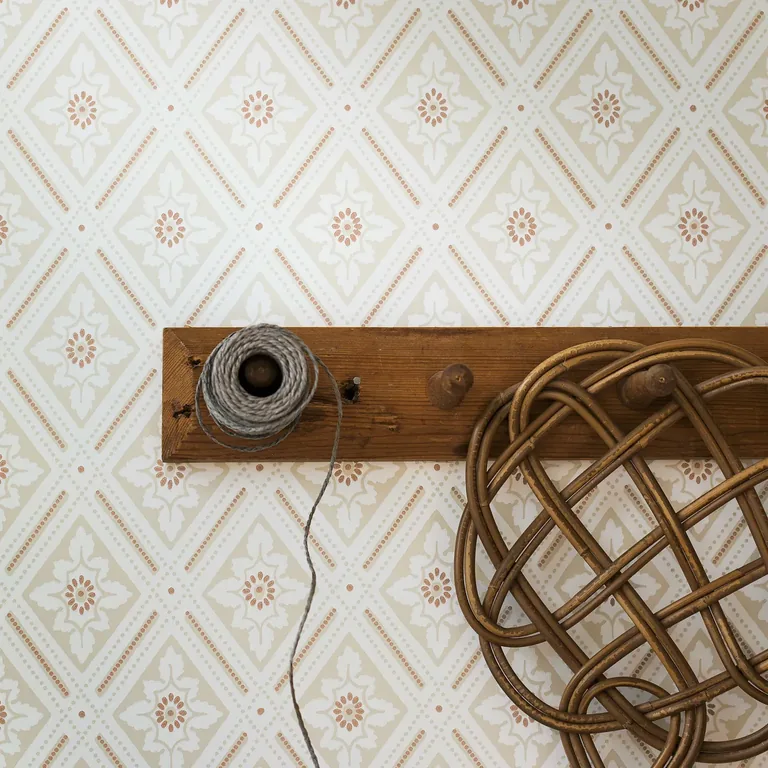 Schumacher ESTER wallpaper, color NATURAL, SKU 7660