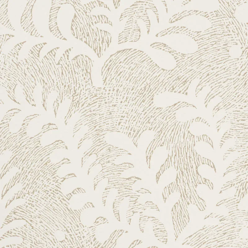 ETCHED FERN - NATURAL Schumacher Wallpaper | Wallpaper Twins ETCHED FERN NATURAL Schumacher Wallpaper wallpaper - SKU 5010380