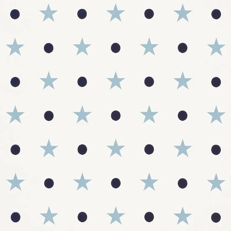 ETOILES ET POINTS BLUES Schumacher Wallpaper wallpaper - SKU 5008550