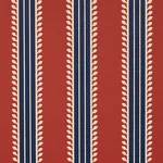 ETRUSCAN STRIPE RED & BLUE Schumacher Wallpaper wallpaper - SKU 5012852