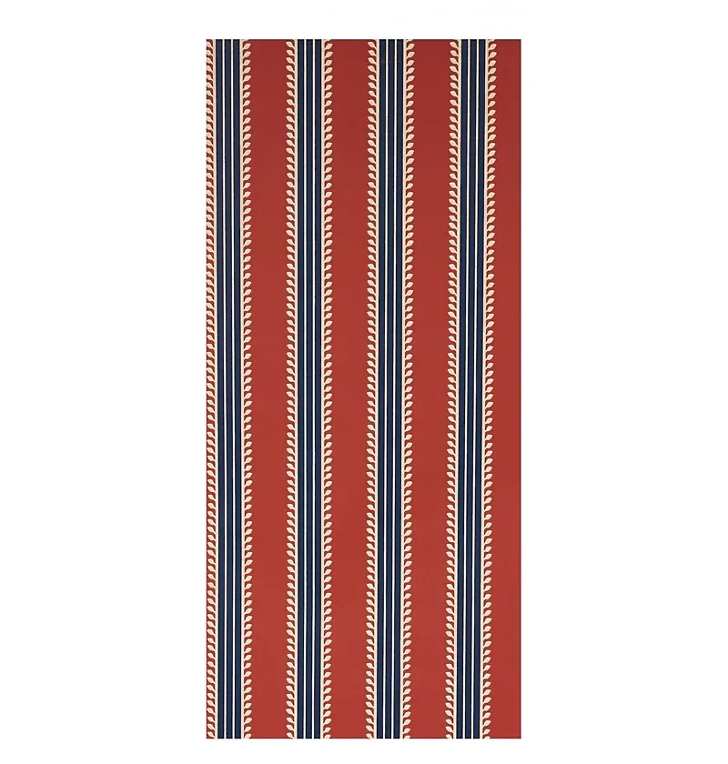 ETRUSCAN STRIPE RED & BLUE Schumacher Wallpaper wallpaper - SKU 5012852
