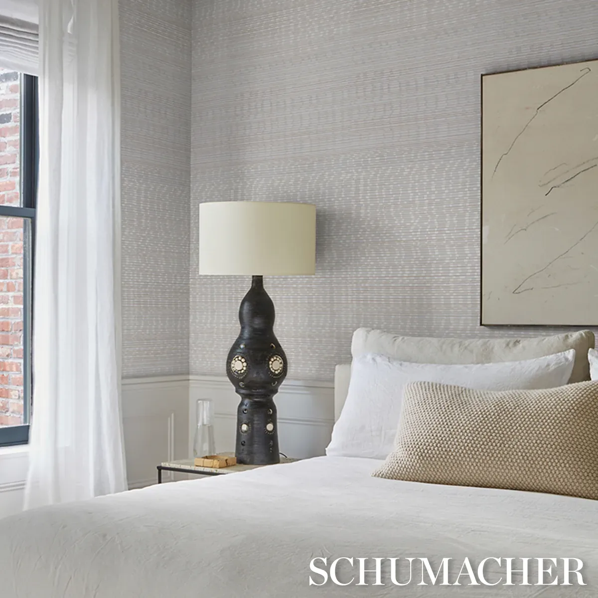 ETTI WATERLILY WALLCOVERING - SILVER Schumacher Wallpaper | ETTI WATERLILY WALLCOVERING SILVER Schumacher Wallpaper wallpaper - SKU 5016221