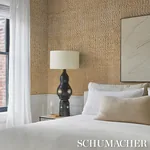 ETTI WATERLILY WALLCOVERING - WARM GOLD Schumacher Wallpaper ETTI WATERLILY WALLCOVERING WARM GOLD Schumacher Wallpaper wallpaper - SKU 5016220