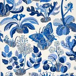 EXOTIC BUTTERFLY - MARINE Schumacher Wallpaper | Wallpaper T EXOTIC BUTTERFLY MARINE Schumacher Wallpaper wallpaper - SKU 5008423