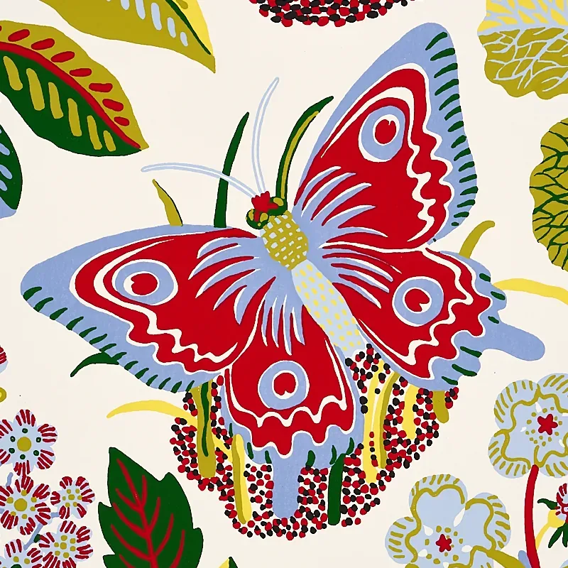 EXOTIC BUTTERFLY MULTI Schumacher Wallpaper wallpaper - SKU 5008421