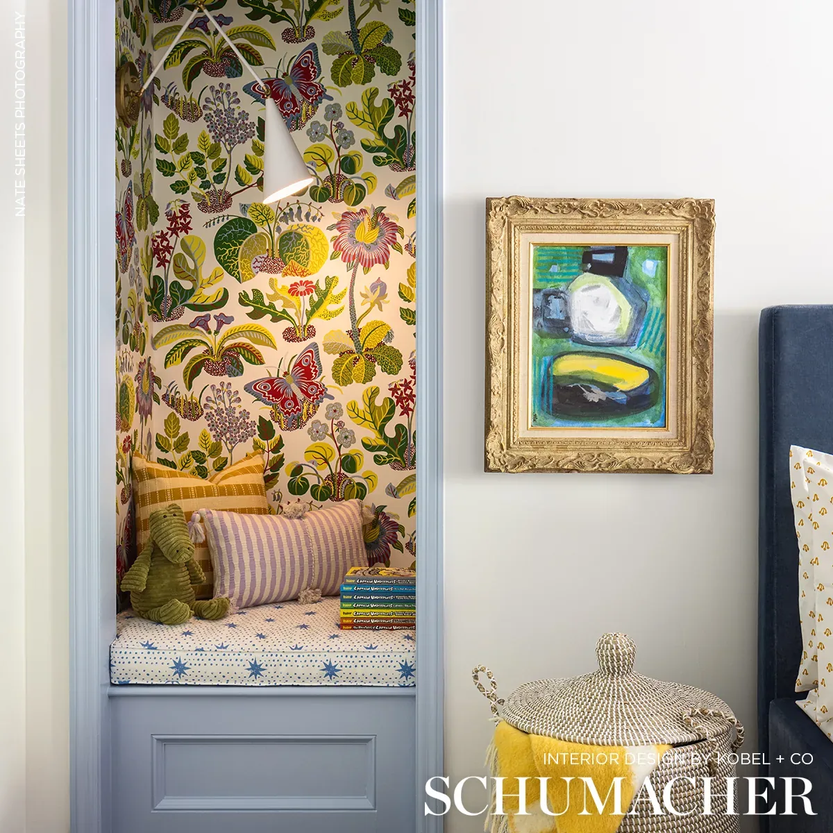 EXOTIC BUTTERFLY MULTI Schumacher Wallpaper wallpaper - SKU 5008421