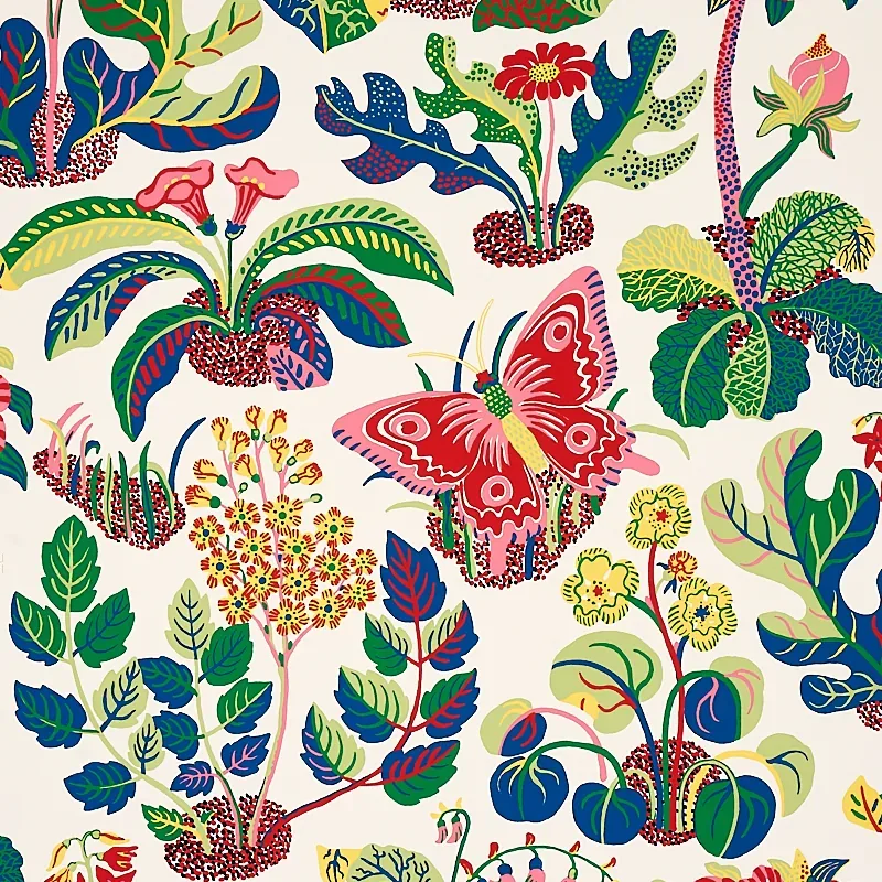 EXOTIC BUTTERFLY SPRING Schumacher Wallpaper wallpaper - SKU 5008424