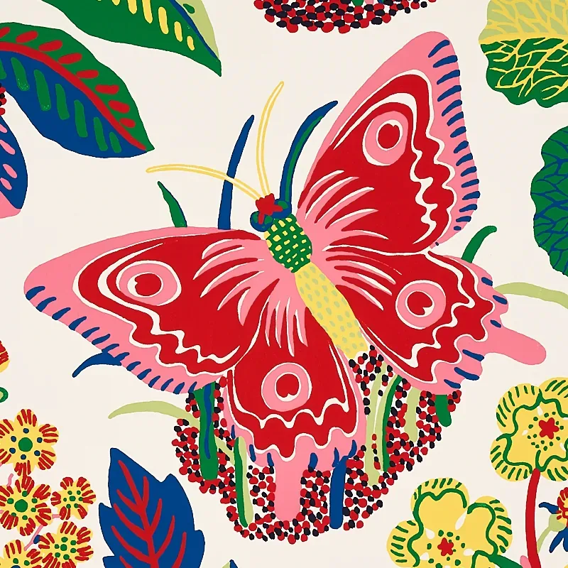 EXOTIC BUTTERFLY SPRING Schumacher Wallpaper wallpaper - SKU 5008424