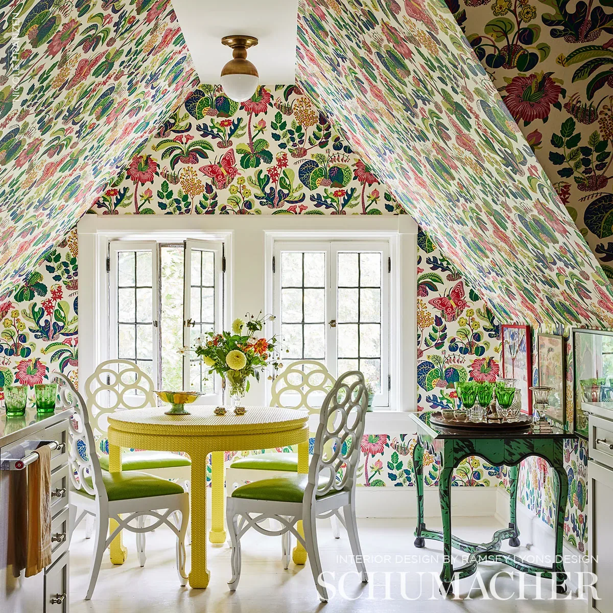 EXOTIC BUTTERFLY SPRING Schumacher Wallpaper wallpaper - SKU 5008424