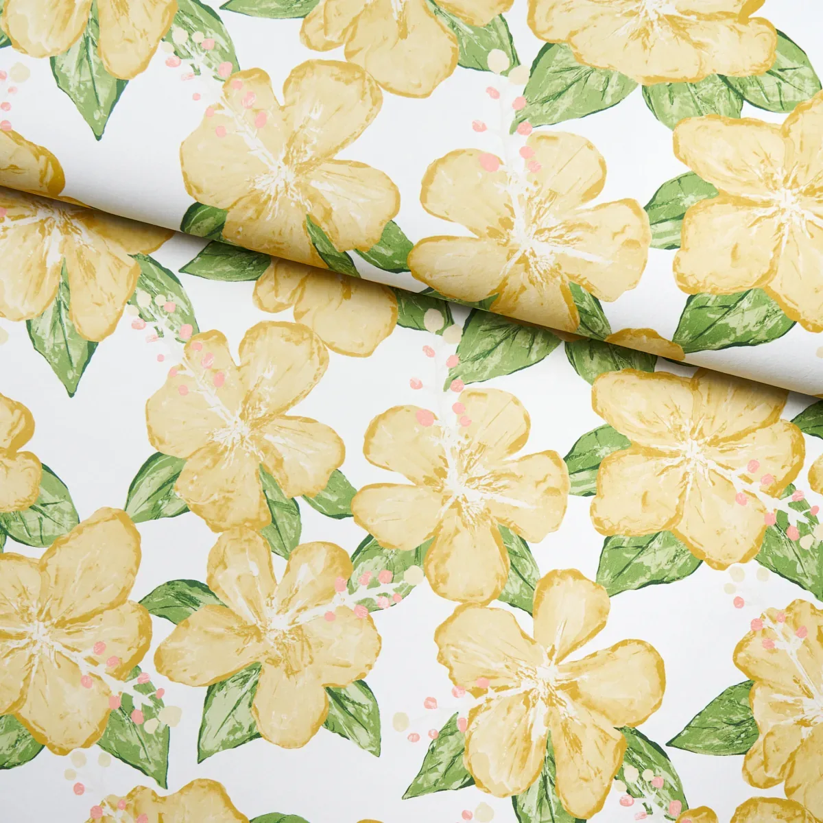 FABIENNE - YELLOW Schumacher Wallpaper | Wallpaper Twins FABIENNE YELLOW Schumacher Wallpaper wallpaper - SKU 5013812