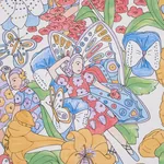 FAIRIE GARDEN - YELLOW AND IVORY Schumacher Wallpaper | Wall FAIRIE GARDEN YELLOW AND IVORY Schumacher Wallpaper wallpaper - SKU 5013541