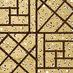 FANCY BEAST METALLIC GLAM GOLD Schumacher Wallpaper wallpaper - SKU 5012770