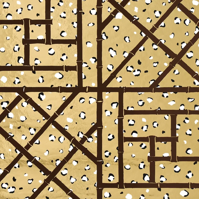 Schumacher FANCY BEAST METALLIC wallpaper