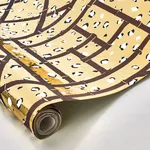 FANCY BEAST METALLIC GLAM GOLD Schumacher Wallpaper wallpaper - SKU 5012770