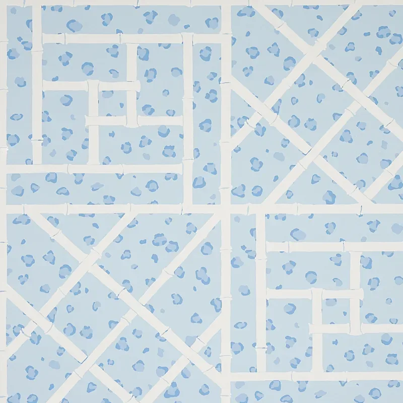FANCY BEAST SKY BLUE Schumacher Wallpaper wallpaper - SKU 5012562