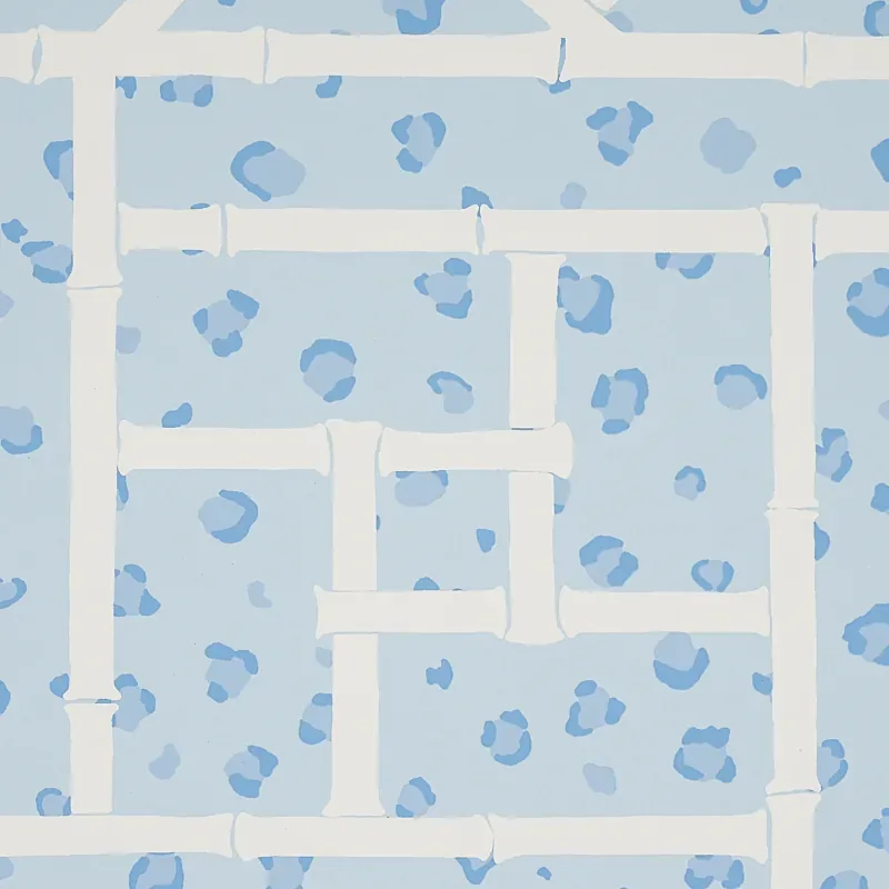 FANCY BEAST SKY BLUE Schumacher Wallpaper wallpaper - SKU 5012562