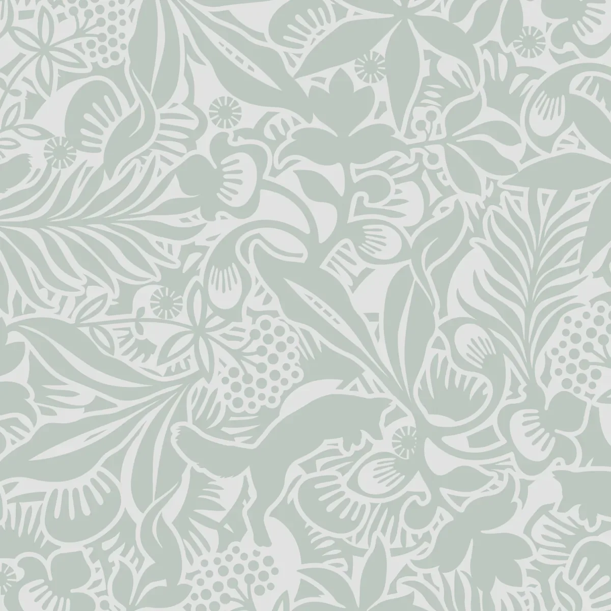 FANTASIA GARDEN MINERAL Schumacher Wallpaper wallpaper - SKU 1478