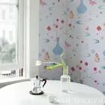FANTASIA HYACINTH BLUE Schumacher Wallpaper wallpaper - SKU 5013591