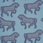 FAUBOURG - BLUE Schumacher Wallpaper | Wallpaper Twins FAUBOURG BLUE Schumacher Wallpaper wallpaper - SKU 5007092