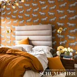 FAUBOURG - BROWN Schumacher Wallpaper | Wallpaper Twins FAUBOURG BROWN Schumacher Wallpaper wallpaper - SKU 5007090