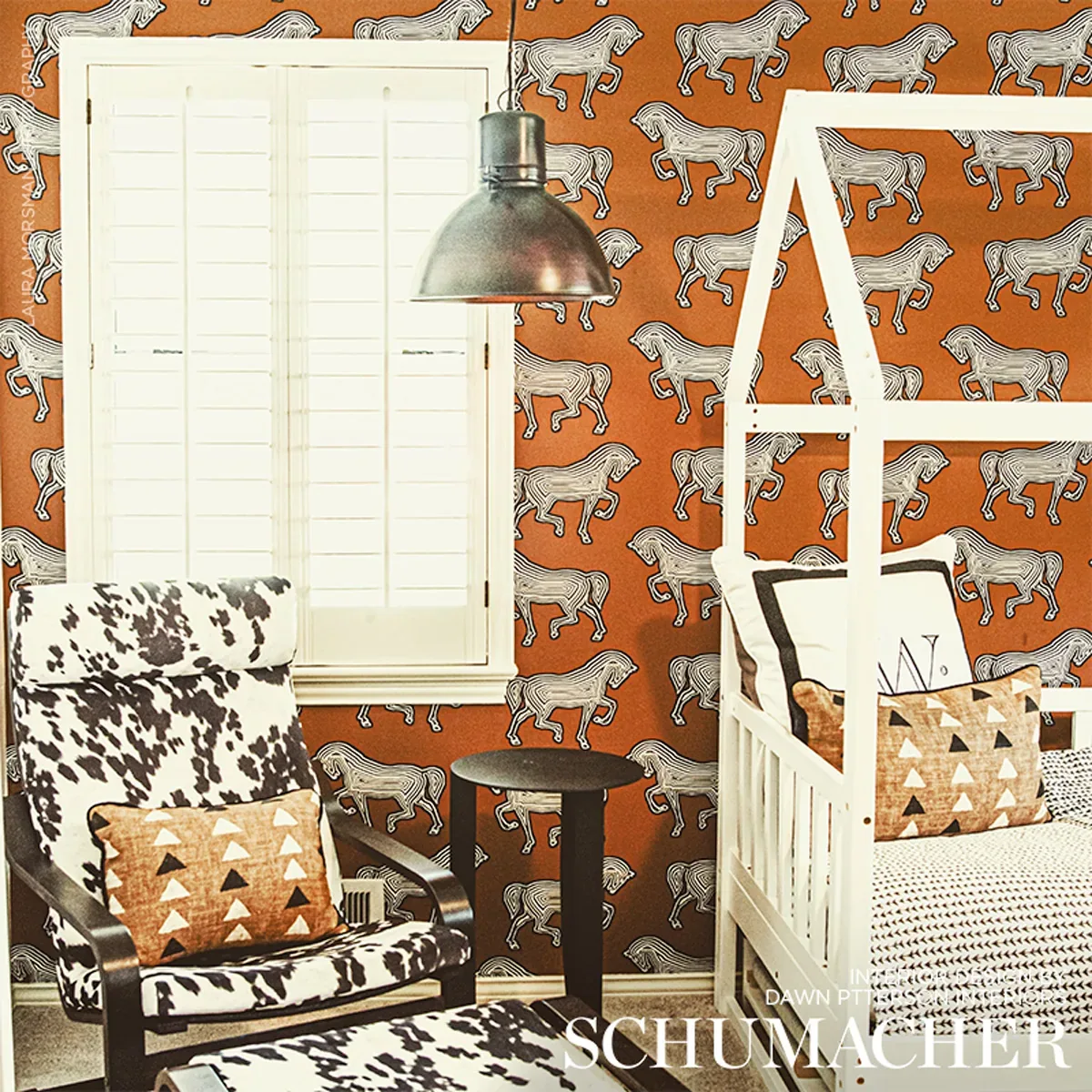 FAUBOURG - BROWN Schumacher Wallpaper | Wallpaper Twins FAUBOURG BROWN Schumacher Wallpaper wallpaper - SKU 5007090