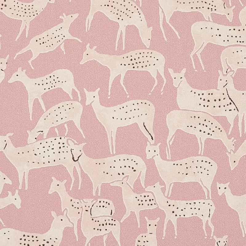 FAUNA DUSTY PINK Schumacher Wallpaper wallpaper - SKU 5012491