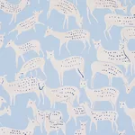 FAUNA SLATE BLUE Schumacher Wallpaper wallpaper - SKU 5012490