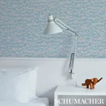 FAUNA SLATE BLUE Schumacher Wallpaper wallpaper - SKU 5012490