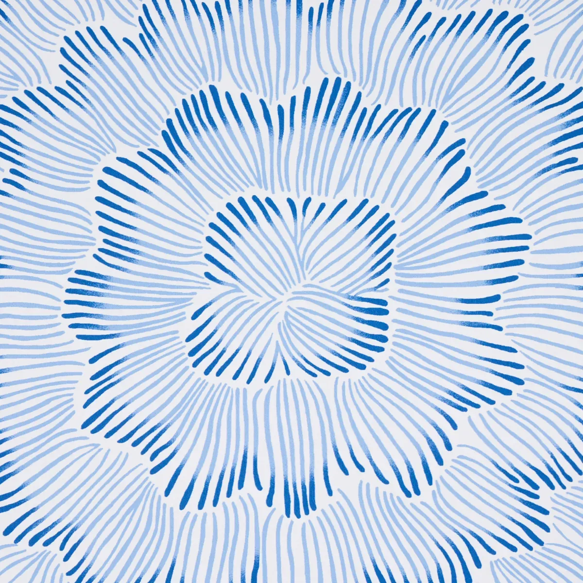 FEATHER BLOOM BLUE Schumacher Wallpaper wallpaper - SKU 5013820
