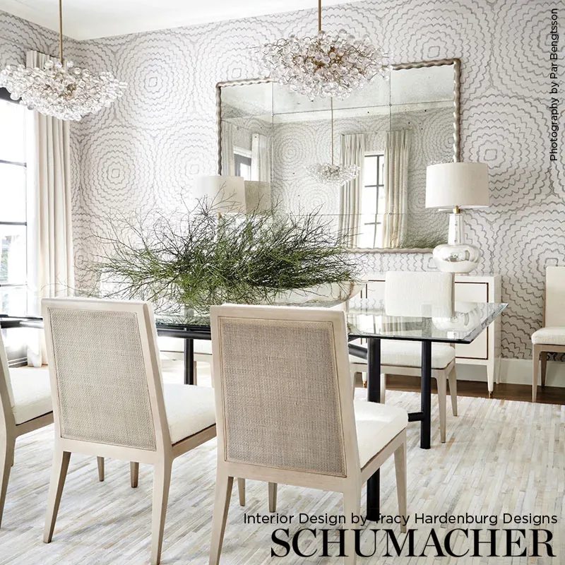 FEATHER BLOOM SISAL DOVE Schumacher Wallpaper wallpaper - SKU 5006070