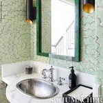 FEATHER BLOOM SISAL EMERALD & ORE Schumacher Wallpaper wallpaper - SKU 5006072