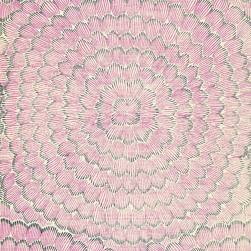 5006076 | FEATHER BLOOM SISAL – FUCHSIA & JET