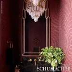 FEATHER BLOOM SISAL GOLDEN PLUM Schumacher Wallpaper wallpaper - SKU 5006073