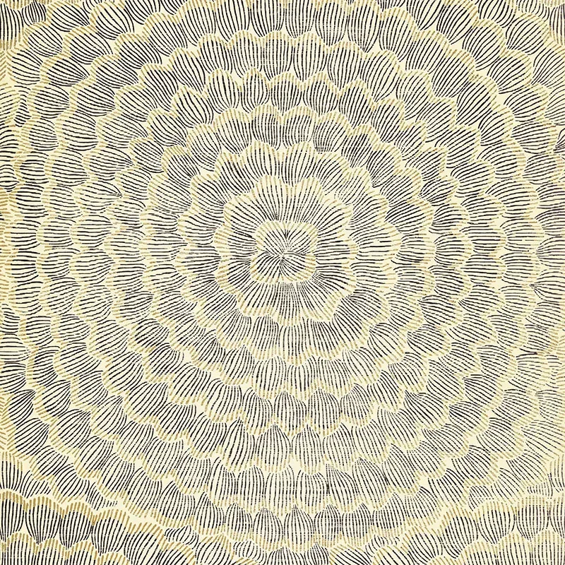 5006074 | FEATHER BLOOM SISAL – ONYX & GOLD