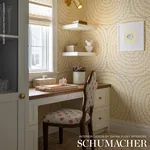 FEATHER BLOOM SISAL SUN & FOG Schumacher Wallpaper wallpaper - SKU 5006077