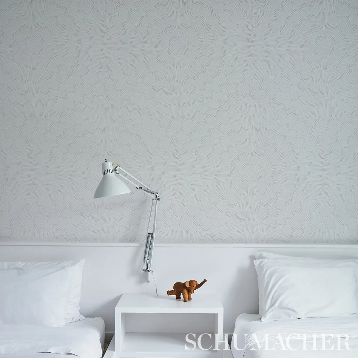 FEATHER BLOOM SOFT NEUTRAL Schumacher Wallpaper wallpaper - SKU 5013821