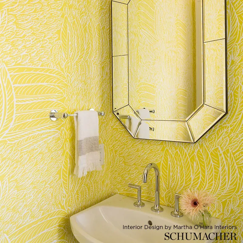 FEATHERFEST - NATURAL Schumacher Wallpaper | Wallpaper Twins FEATHERFEST NATURAL Schumacher Wallpaper wallpaper - SKU 5007561