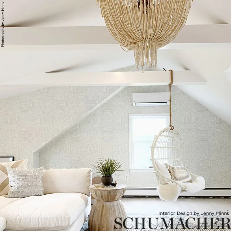 FEATHERFEST - SMOKE Schumacher Wallpaper | Wallpaper Twins FEATHERFEST SMOKE Schumacher Wallpaper wallpaper - SKU 5007560