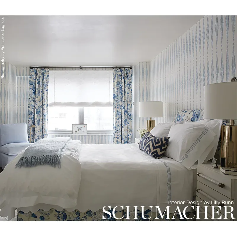 FERN TREE SKY Schumacher Wallpaper wallpaper - SKU 5005074