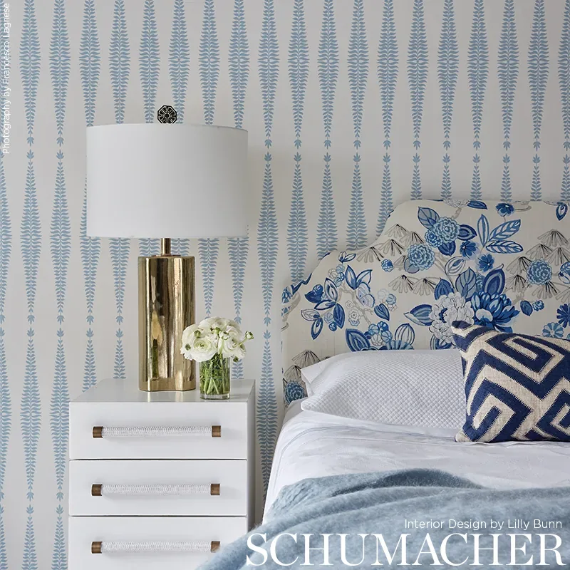 FERN TREE SKY Schumacher Wallpaper wallpaper - SKU 5005074