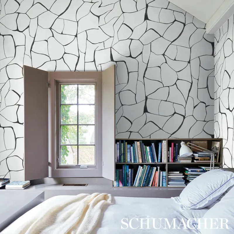 FILIGREE - BLACK Schumacher Wallpaper | Wallpaper Twins FILIGREE BLACK Schumacher Wallpaper wallpaper - SKU 5009704