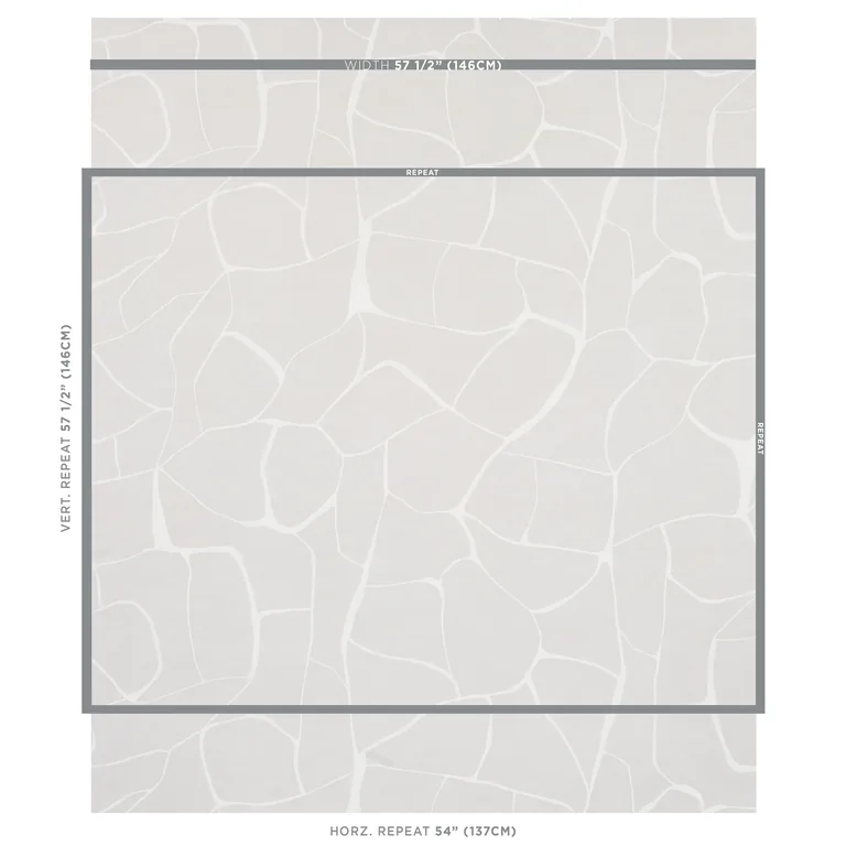 Schumacher FILIGREE wallpaper, color STONE, SKU 5009702