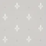 FLEUR DE LIS GREY Schumacher Wallpaper wallpaper - SKU 5009502
