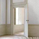 FLEUR DE LIS GREY Schumacher Wallpaper wallpaper - SKU 5009502