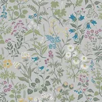 FLORA - GREY Schumacher Wallpaper | Wallpaper Twins FLORA GREY Schumacher Wallpaper wallpaper - SKU 4182
