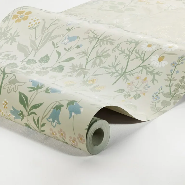 Schumacher FLORA wallpaper, color SAND, SKU 4179