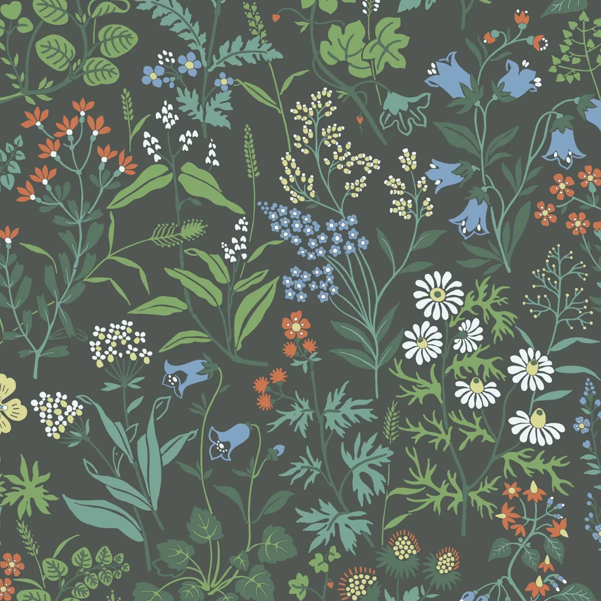FLORA SPRUCE Schumacher Wallpaper wallpaper - SKU 5474
