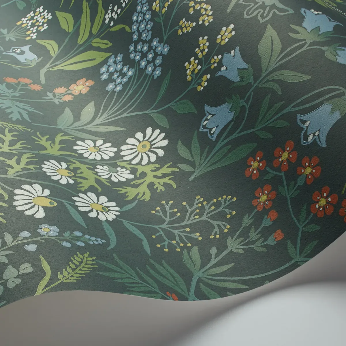 FLORA - SPRUCE Schumacher Wallpaper | Wallpaper Twins FLORA SPRUCE Schumacher Wallpaper wallpaper - SKU 5474