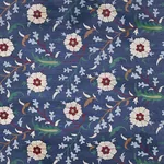 FLORALIA SISAL - INDIGO Schumacher Wallpaper | Wallpaper Twi FLORALIA SISAL INDIGO Schumacher Wallpaper wallpaper - SKU 5012831